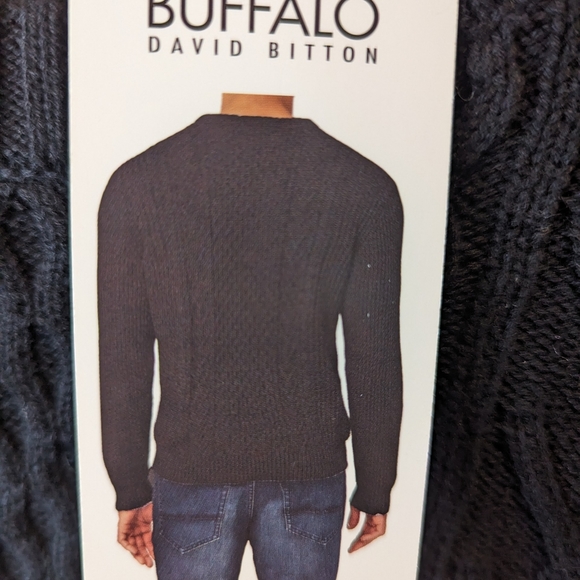 XXL Buffalo Crewneck Long Sleeve Knit Sweater - Picture 3 of 7